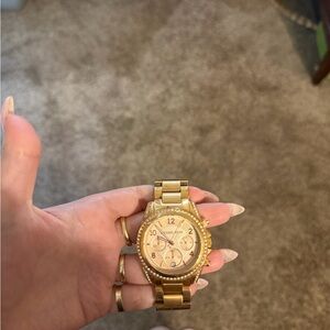 Michael Kors Gold-Tone Chronograph Watch